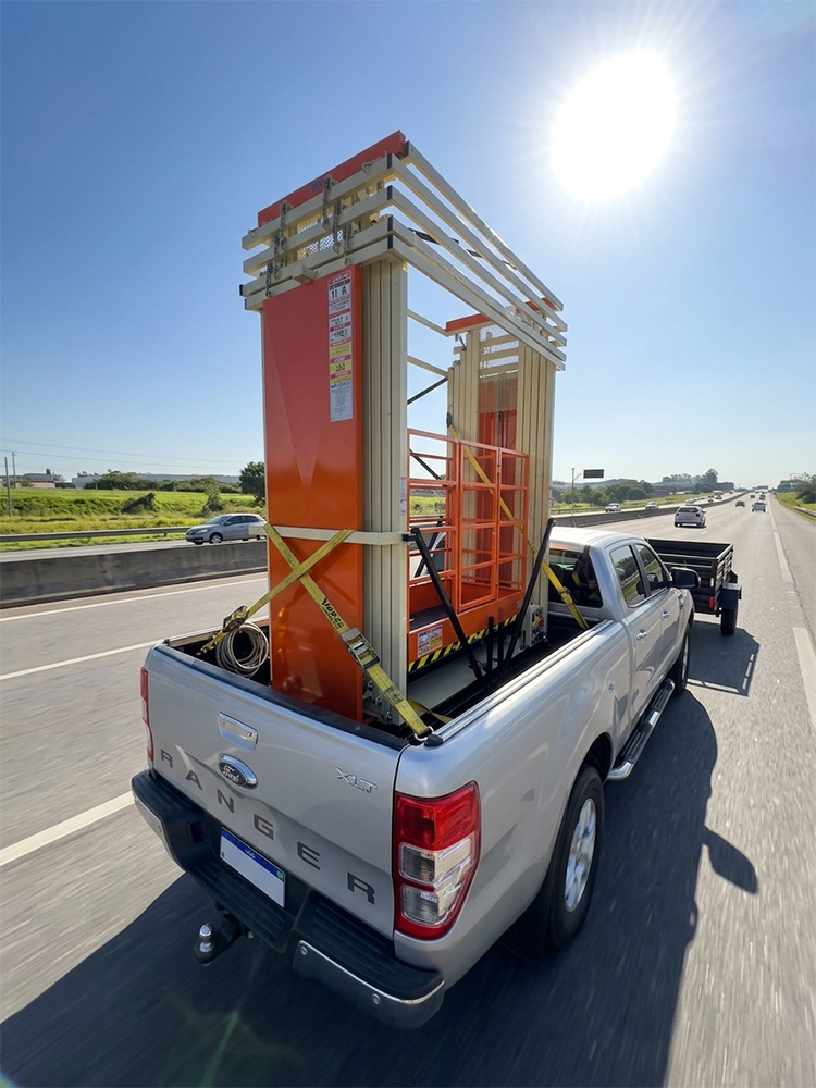 Andaime Elétrico é de fácil transporte
